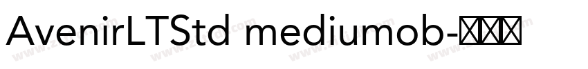AvenirLTStd mediumob字体转换